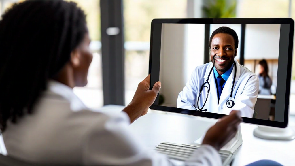 Telehealth video consultation interface